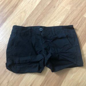 American Eagle black jean shorts